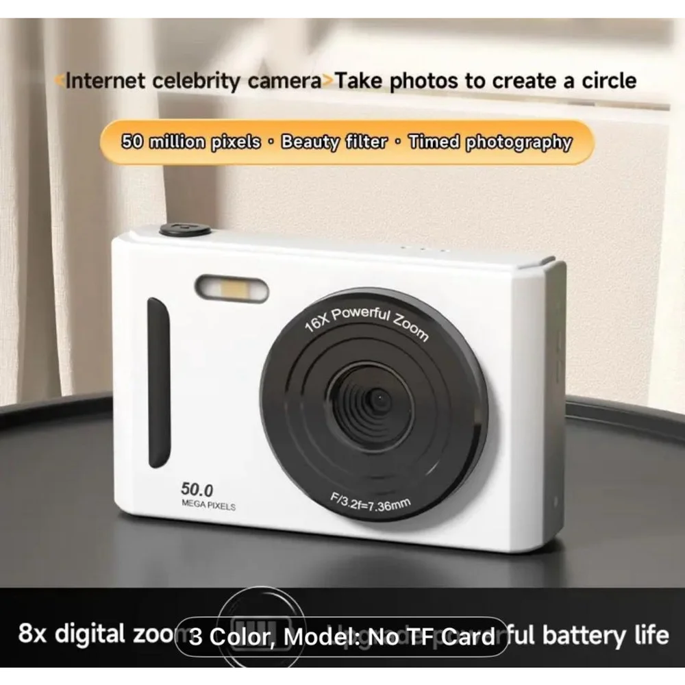 M-26 50 Mega Pixel 16 x Zoom 32 GB Digital Retro Camera with Video Capture